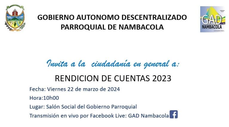 Invitación Rendición de Cuentas